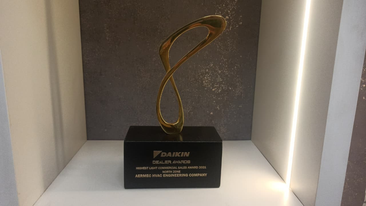 Daikin Dealer Awards — Highest Light Commercial Sales Award 2021