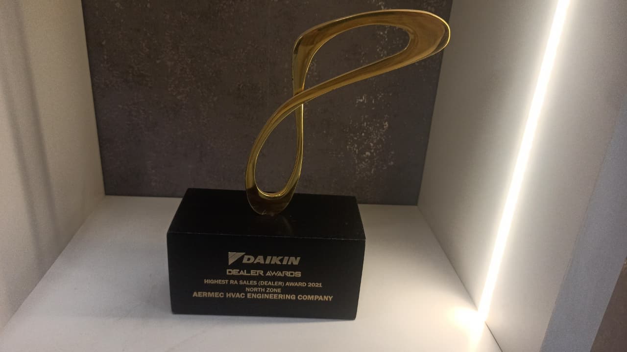 Daikin Dealer Awards — Highest RA Sales (Dealer) Award 2021