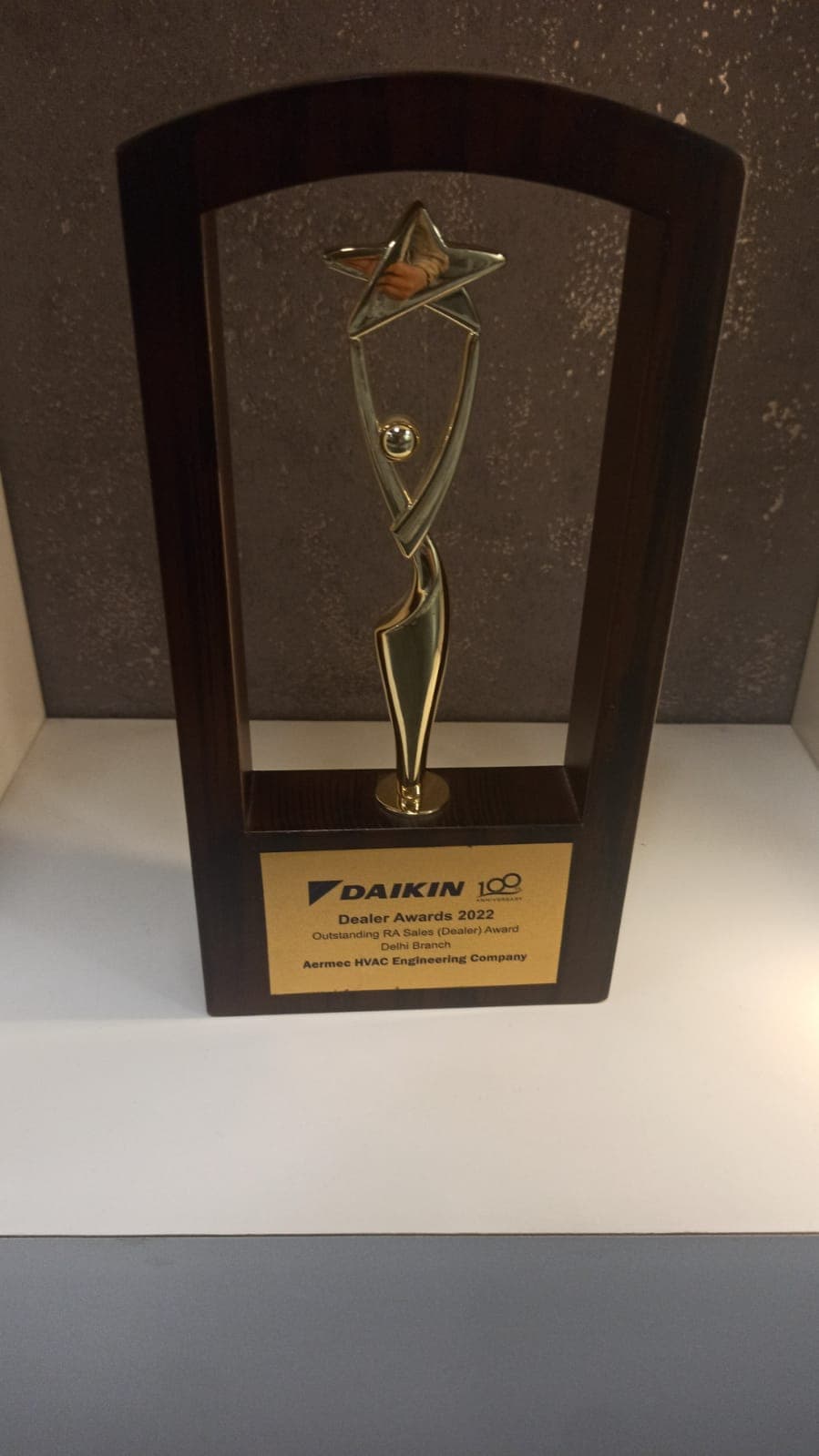 Daikin Dealer Awards — Outstanding RA Sales (Dealer)