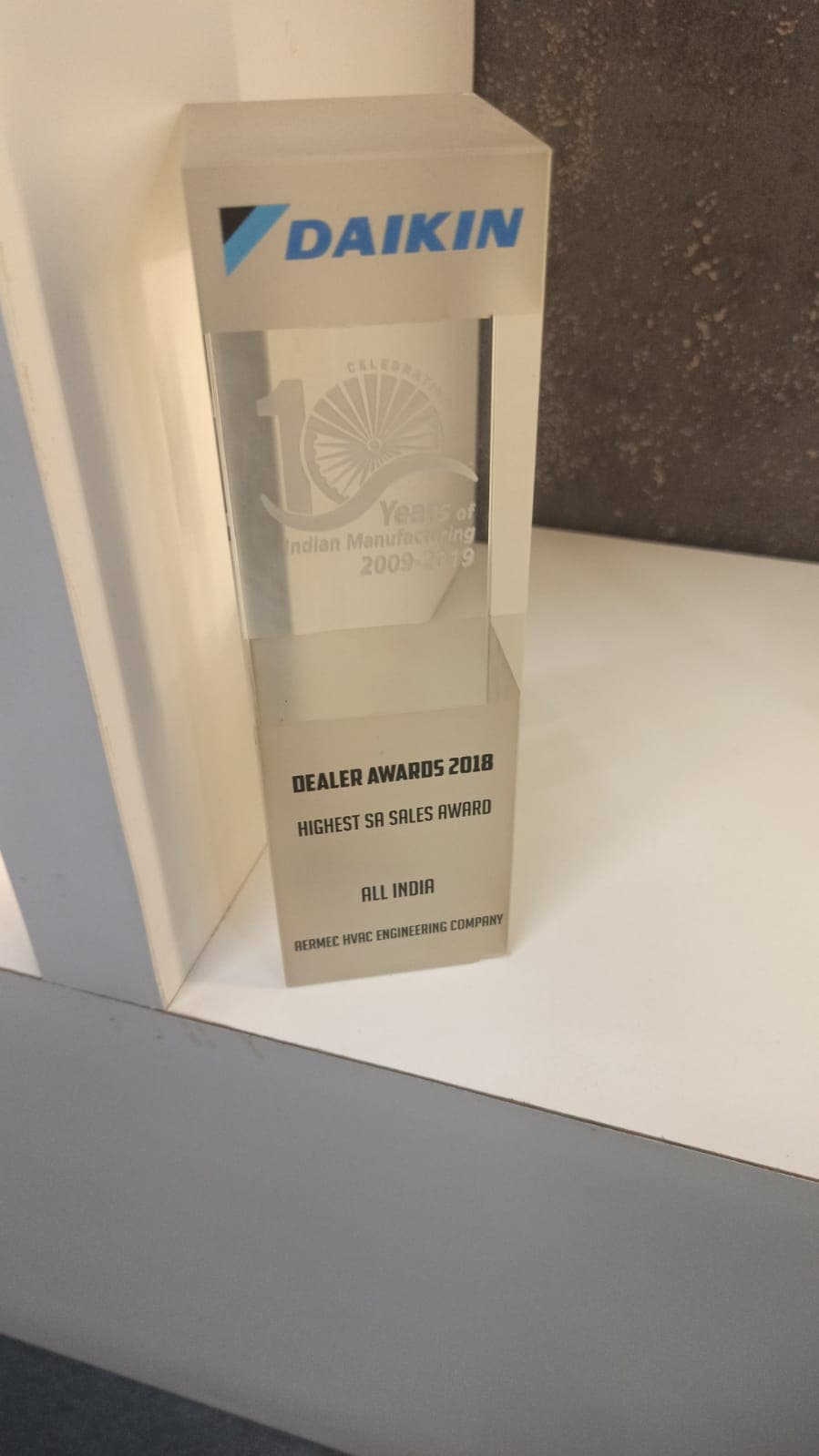 Daikin Dealer Awards — Highest SA Sales Awards